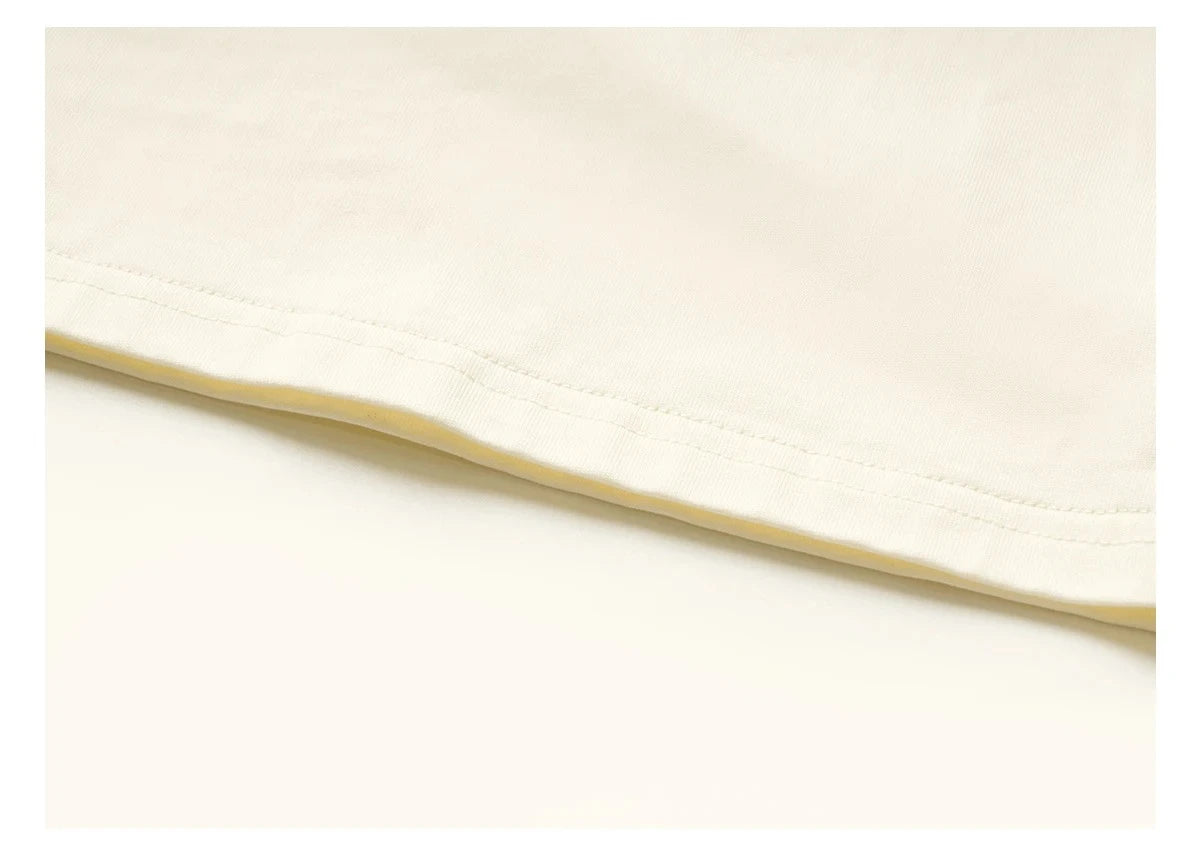 T-Shirt With Embroidered Scarf At The Neckline