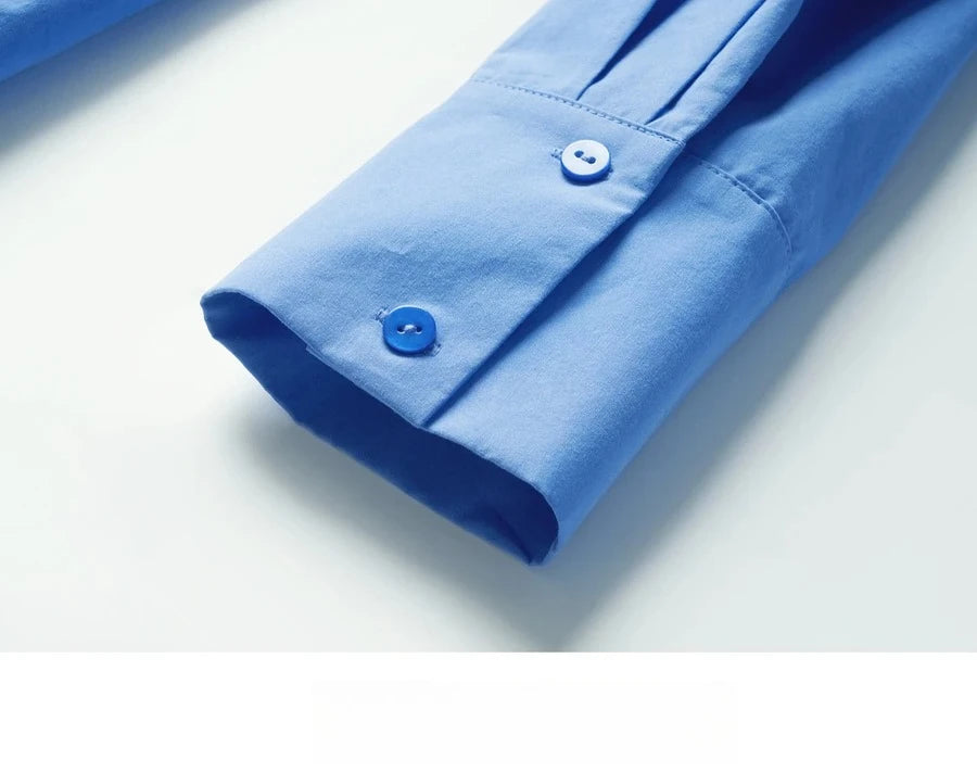 Casual And Versatile Pure Cotton Long-Sleeved Shirt