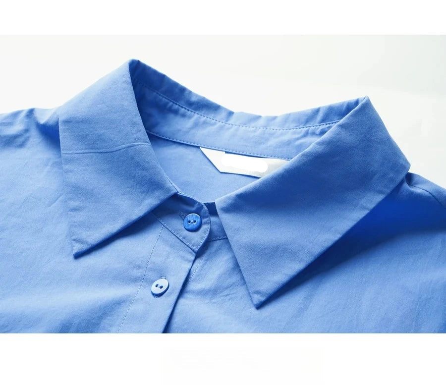 Casual And Versatile Pure Cotton Long-Sleeved Shirt