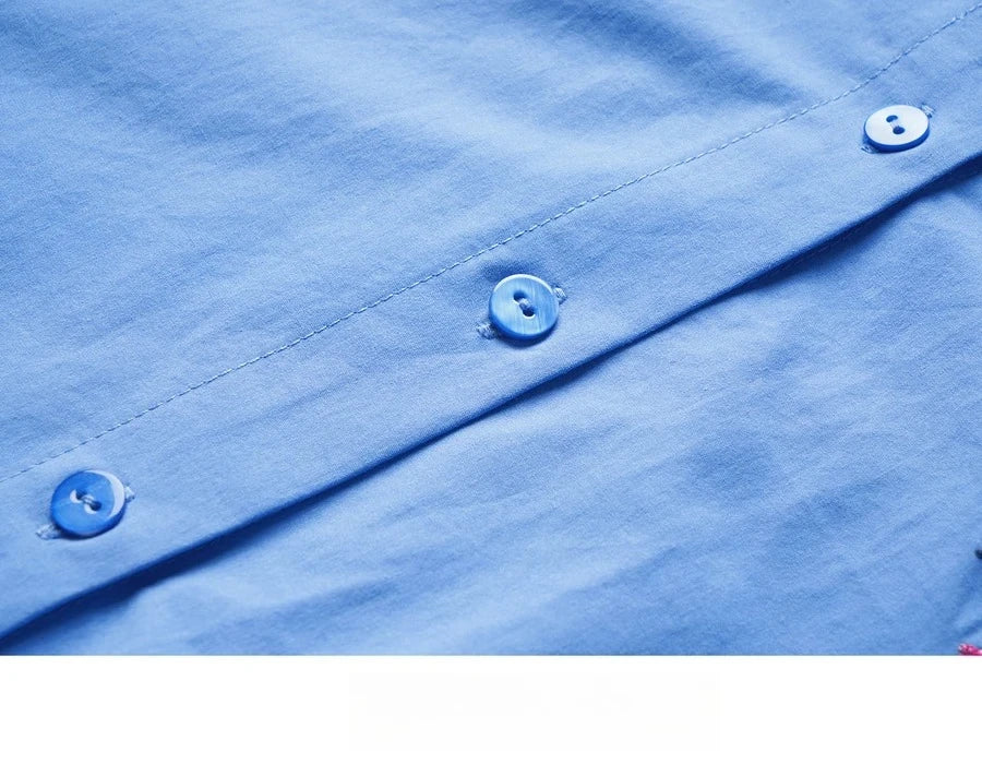 Casual And Versatile Pure Cotton Long-Sleeved Shirt